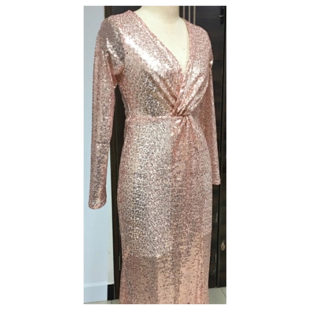 Blush Sequin Dress